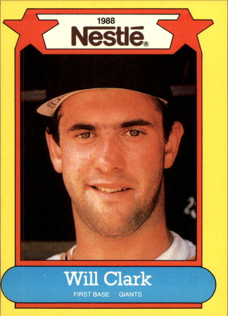 1988 Nestle Baseball Cards     014      Will Clark